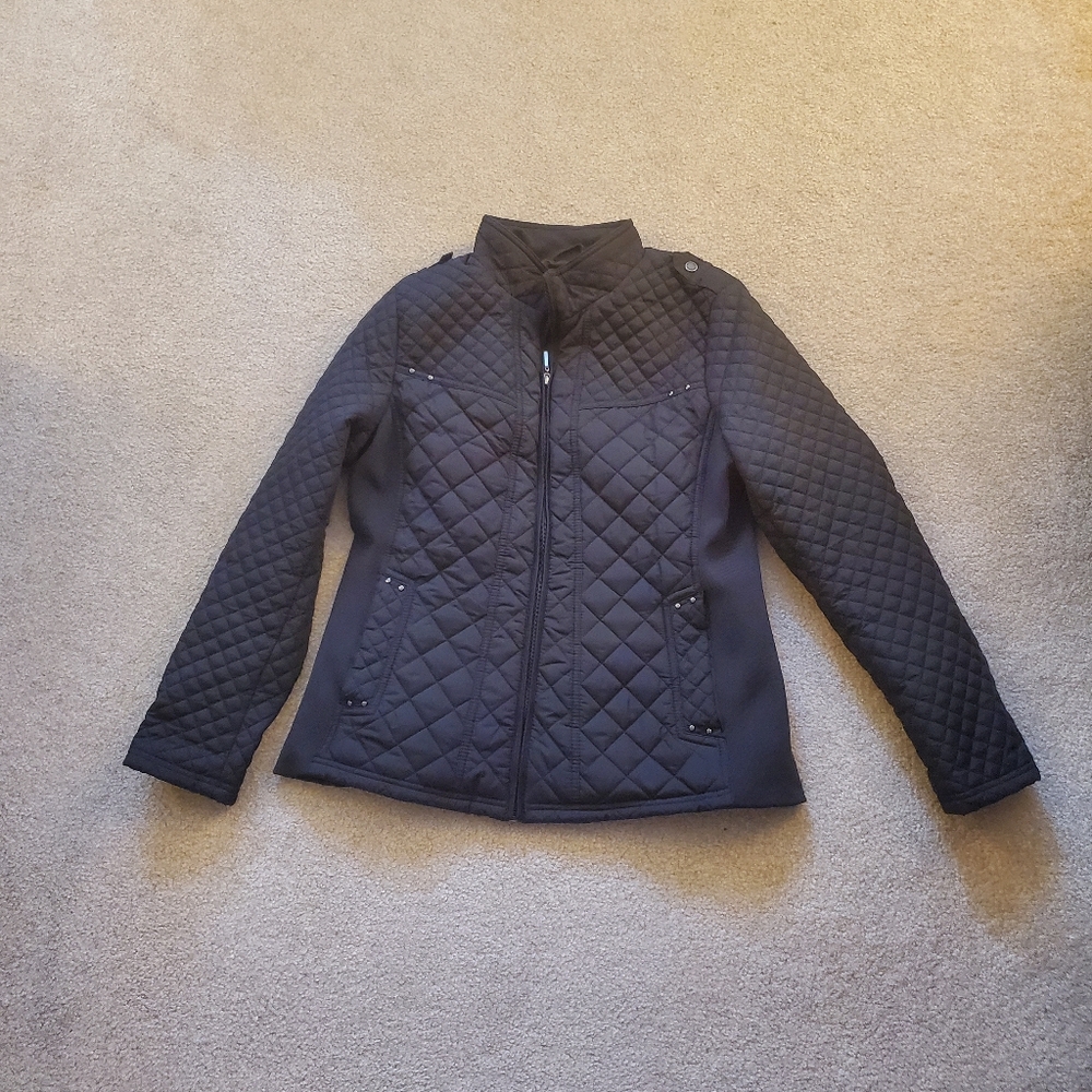 Women's Black Weatherproof Quilted Jacket